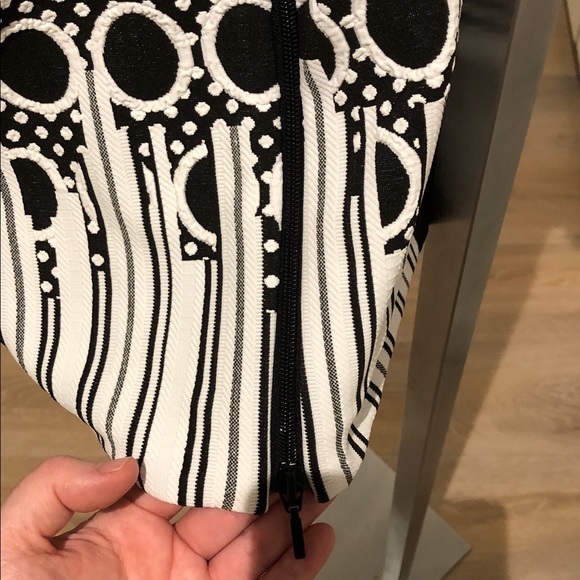 Joseph Ribkoff Black and White Patterned Blazer - Picture 7 of 9